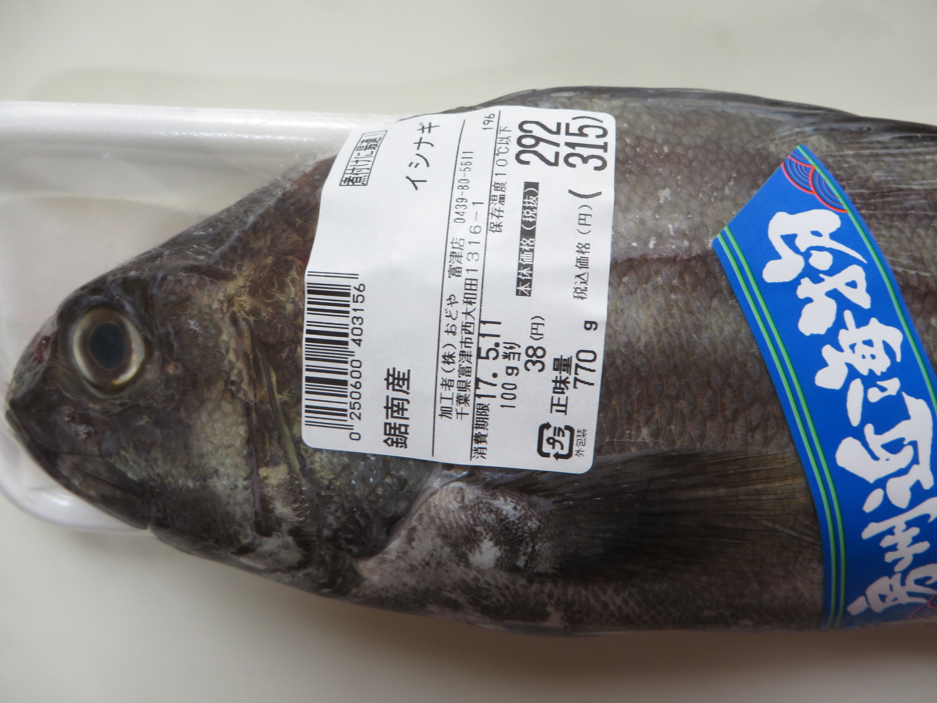 富津のｏｄｏｙａでイシナギ幼魚を激安ゲット 初日は無味だったが熟成３日目から旨みを感じ始めた 房総半島の鮮魚店で こんな魚を買ってみた 房総鮮魚 人のブログ